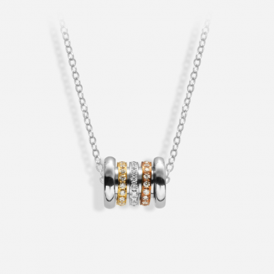  Or Trois Pendant with 18k White Gold Chain
