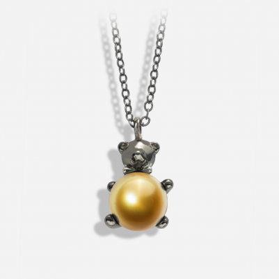  Tummy Bear in 18k Black Gold
