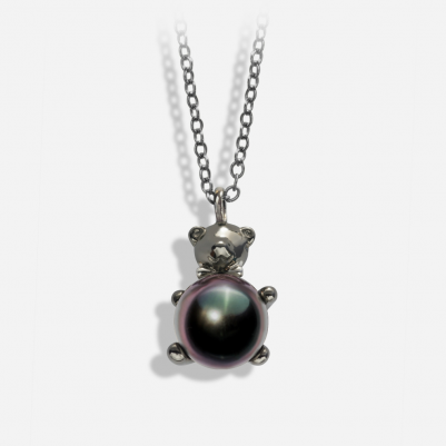  Tummy Bear in 18k Black Gold