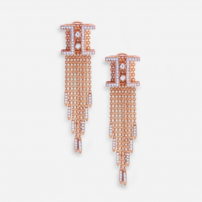 H Monogram in 18k Rose Gold