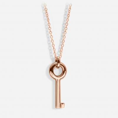 Key Necklace in 18k Rose Gold